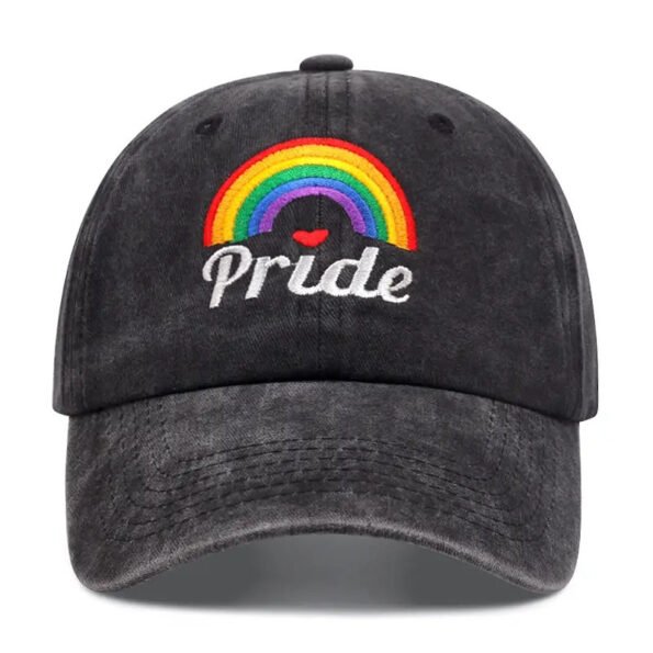 Rainbow Pride Cotton Denim Baseball Cap