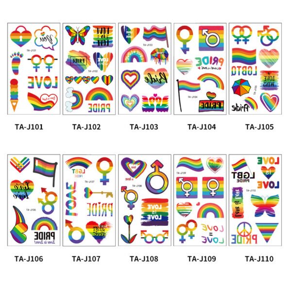 Pride Herbal Temporary Tattoo Stickers