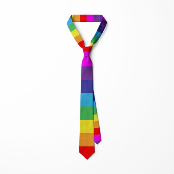 Rainbow Pride Necktie for Celebrations & Statements