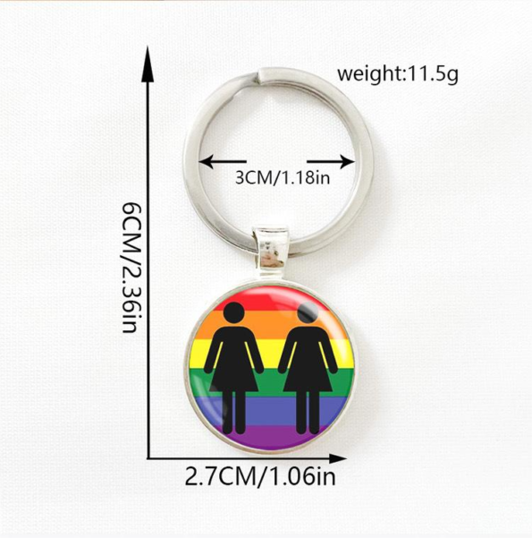 Rainbow Pride Keychain - Image 4