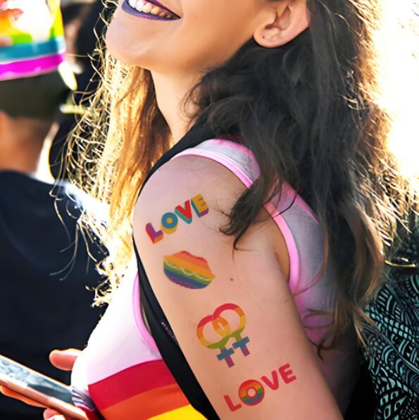 Pride Herbal Temporary Tattoo Stickers - Image 2