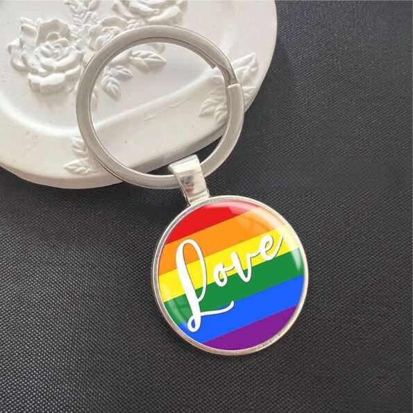 Rainbow Pride Keychain