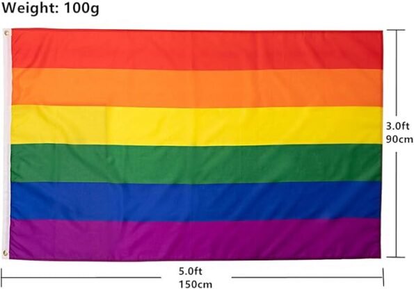 Rainbow Pride Flag,3x5 Ft - Image 2